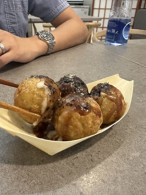 Yummy fried ball available only on weekends and holidays  at Kinkitsuya in Jakarta