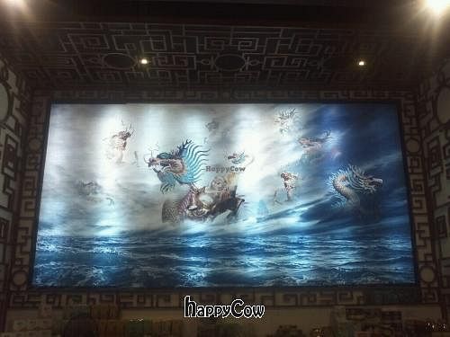 Fate Blessing Buddha wall painting at Fate Blessing Buddha in Phnom Penh