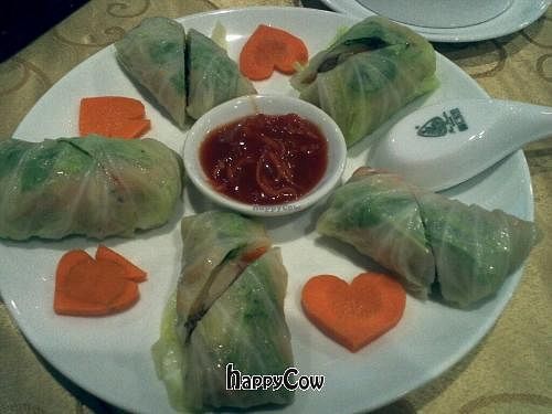 Tricolored Vegetable Roll at Fate Blessing Buddha in Phnom Penh