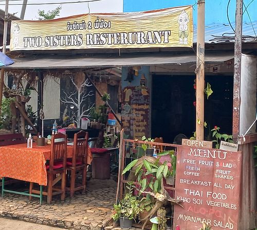 Outside at Two Sisters in Pai