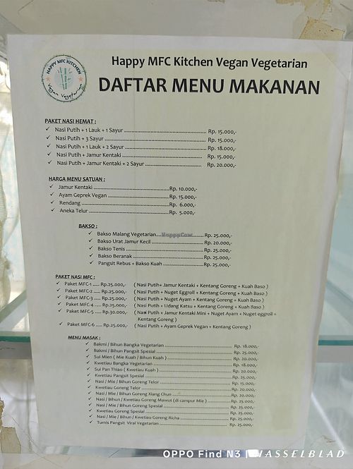  at Happy MFC Kitchen in Jakarta