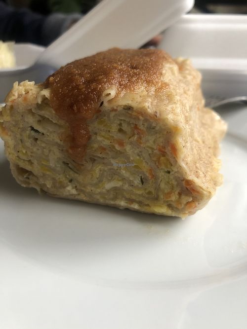 vegetable vegan dumpling at Moji Struklji - My Dumplings of Slovenia in Ljubljana