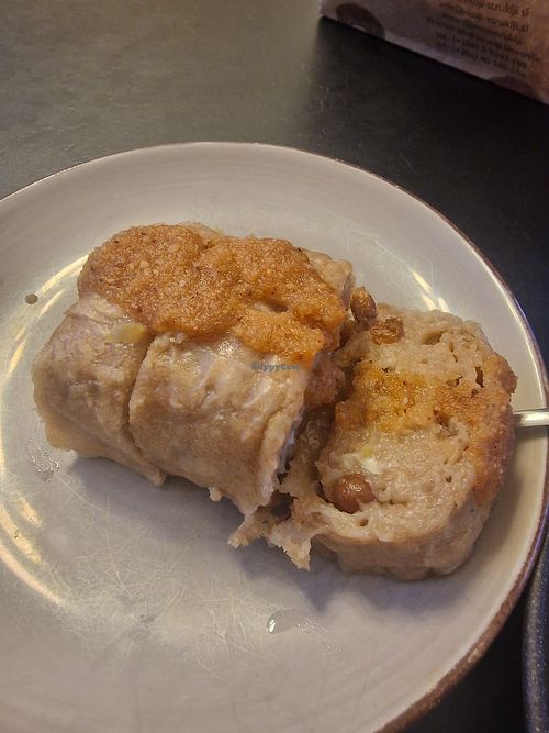 Apple vegan, yum! at Moji Struklji - My Dumplings of Slovenia in Ljubljana