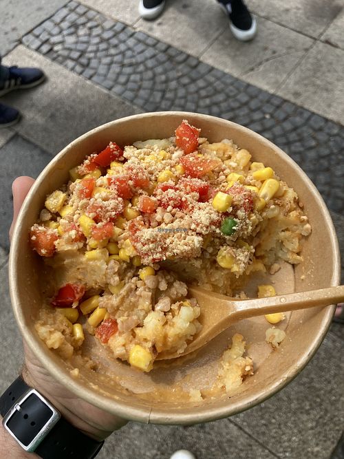 Smashed potatoes with nuts and vegetables  at Kartoffel Pott in Dortmund