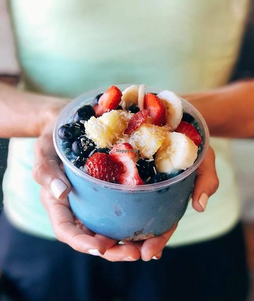 Tropical Blue Majik Smoothie Bowl 
 at Farm Fresh Juice Company in Rocklin