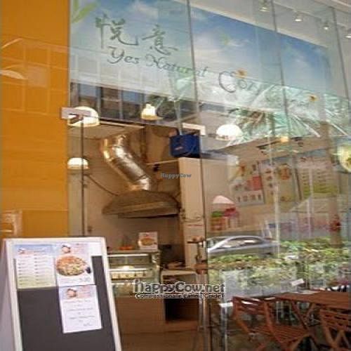 Signage at Yes Natural Cozy Corner in Central Singapore