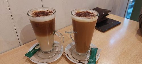 Cappuccino with Oat Milk at Yemaya in Vigo