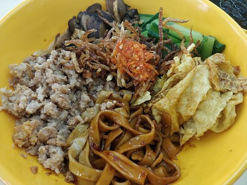 Pan mian 板面 at Pure Heart Delights 净心素食 in West Singapore