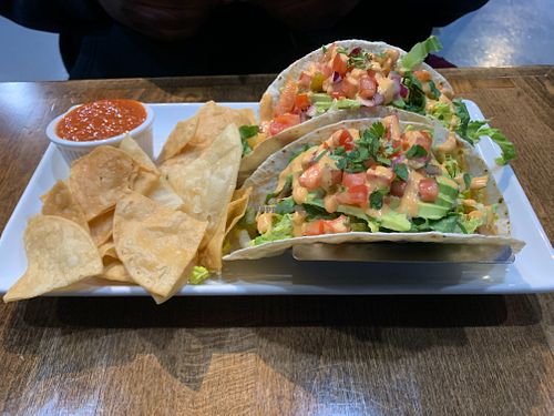 Monster tacos at Cafe Organix in San Bernardino