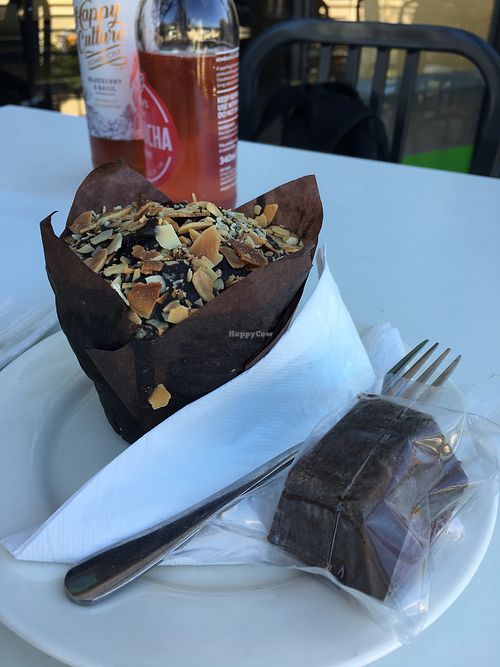 Vegan chocolate muffin and vegan fudge at Wellness Warehouse - Kloof in Cape Town