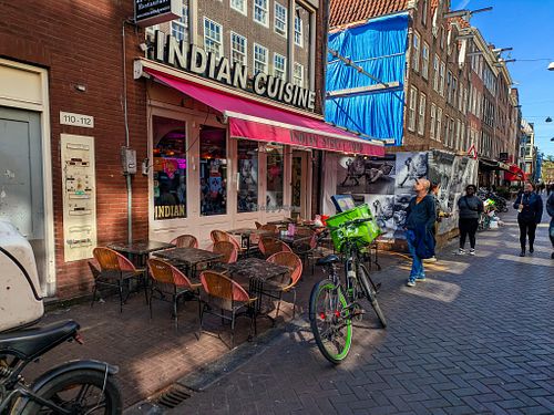 Outside of The Vegan Indian at The Vegan Indian in Amsterdam