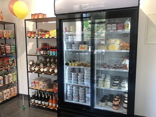 fridge goodies at Vegansko.si in Ljubljana