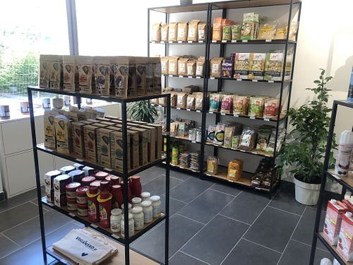 granola, flour, pasta at Vegansko.si in Ljubljana