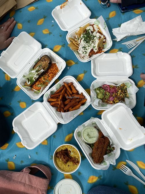 a selection of takeaway dishes! at Thrive in Cambridge