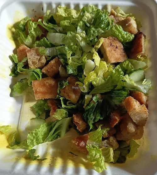 Vegan Caesar Salad at Thrive in Cambridge