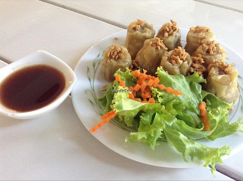 veggie dumplings at Dok Bua Vegetarian - Lotus Vegetarian in Phuket