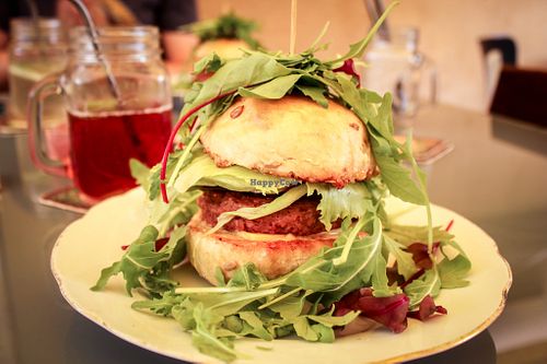 beyond meat burger at VeggieDick in Mikulov