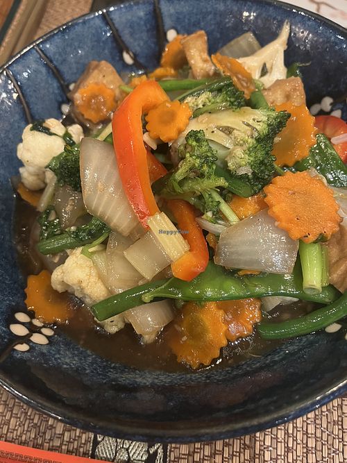 Rice noddles with tofu and garlic sauce  at Sawadee in Zaventem