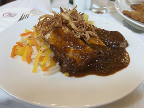 Vegan tofu dish  at Café Central in Vienna