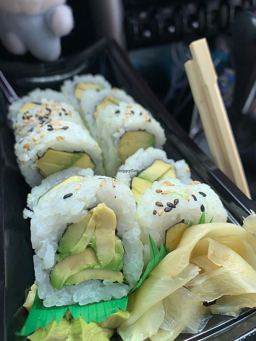 I asked the chef at the counter to make avocado roll, which he was happy to help. at Central Market in Southlake