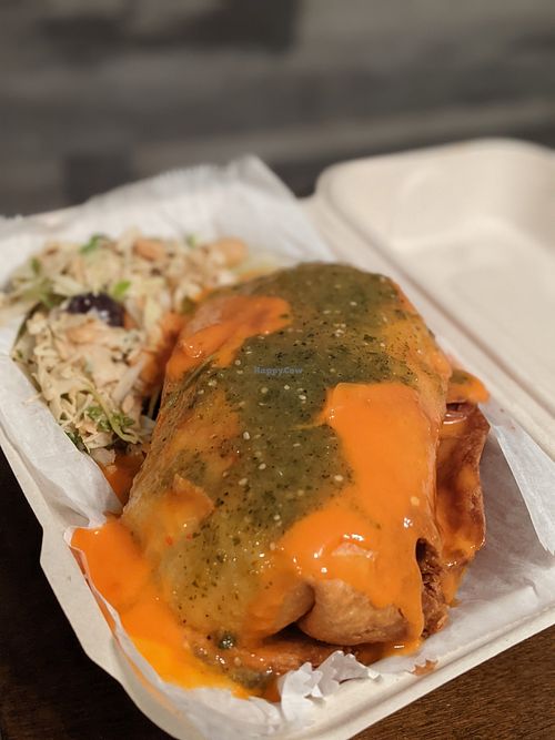 Spicy potato chimichanga at ELIXIR Downtown in Lexington