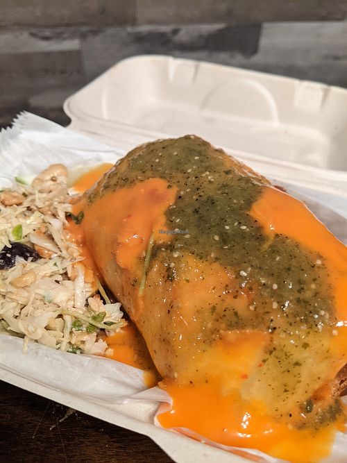 Spicy potato chimichanga at ELIXIR Downtown in Lexington