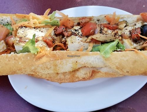 tofu baguette at A l'Heure du Sud in Moorea