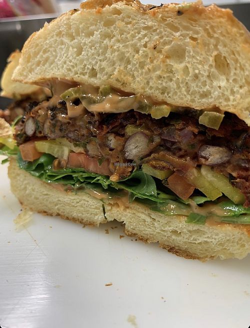 Vegan Burger 🍔  at One More in Feldkirch