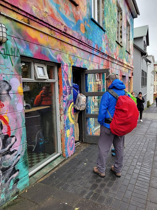 Line out the door in the mornings at Brauð & Co in Reykjavik
