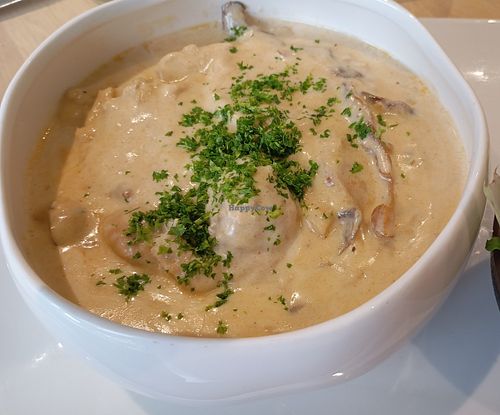 Vegan vol-au-vent at Harbours' Kitchen in Bredene
