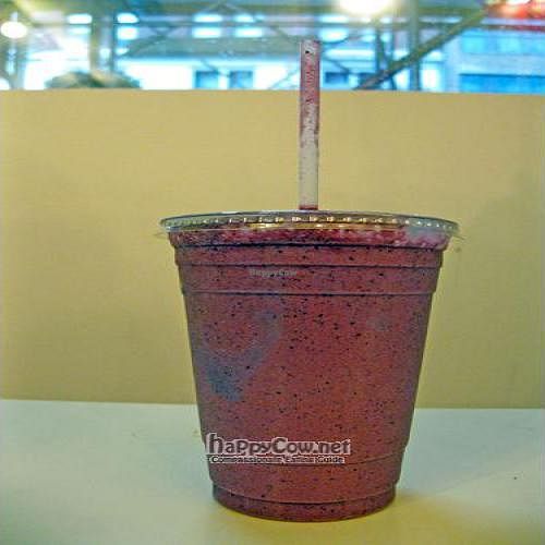 Terri Berri with strawberry, raspberry, blueberry, soymilk, agave.  at Terri in New York City