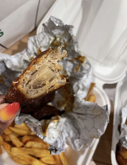 Inside the buffalo wing  at Organic Food Kings in Miami