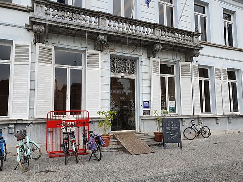 entrance at Café BK6 in Kortrijk