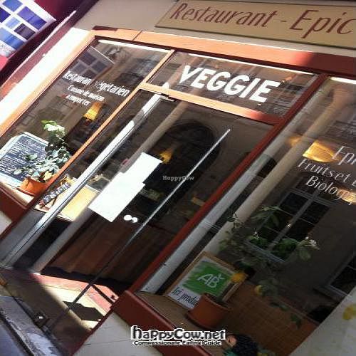 The front of restaurant Veggie at Veggie in Paris