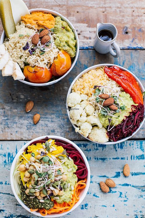 Nutritious bowls  at Backyard Cafe - Street 240 in Phnom Penh