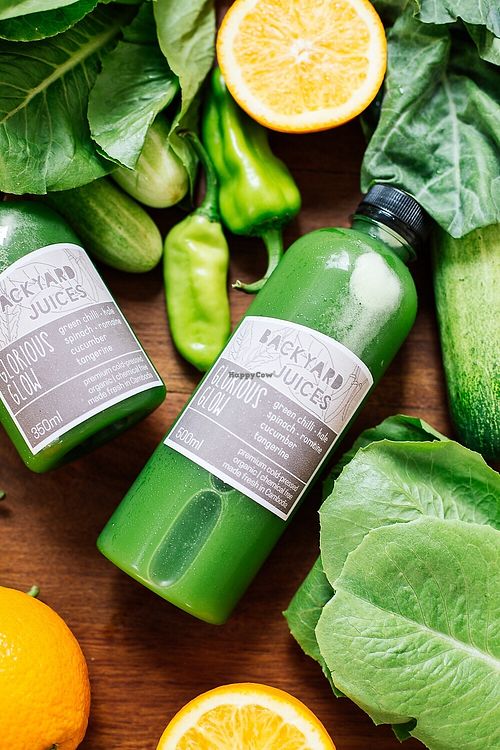 Cold pressed juice  at Backyard Cafe - Street 240 in Phnom Penh
