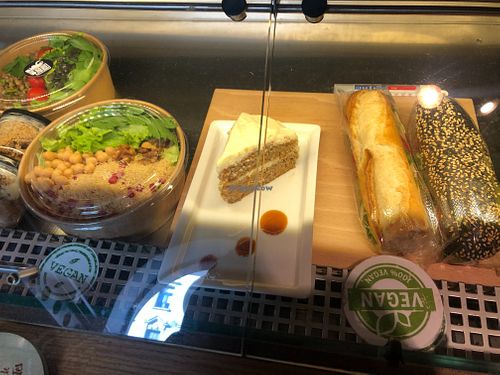 vegan sandwich at R&B in Ljubljana