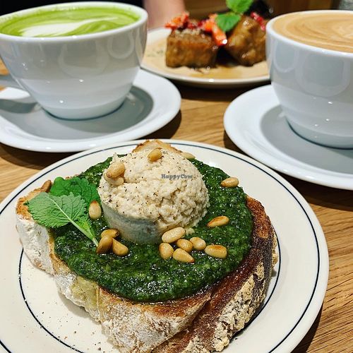 Pesto & ricotta toast at Anima in Helsinki