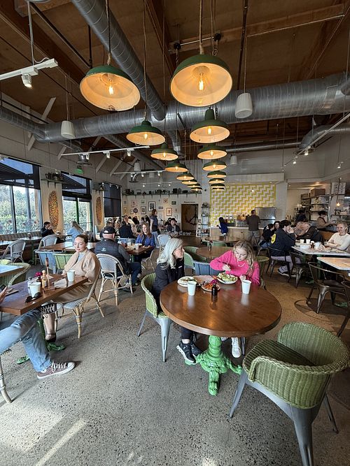 Indoor Seating   at Flower Child in Newport Beach