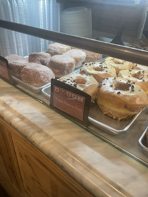 Vegan donut options  at Dough Doughnuts - Flatiron in New York City