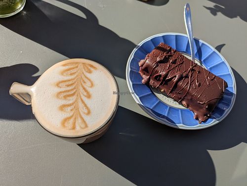 Twix with tiny coffee at Penny Lane Cafe in Aalborg
