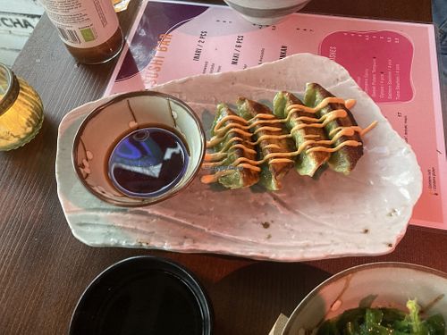 Gyoza at Vegan Sushi Bar - Downtown in Amsterdam