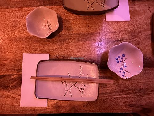 table  at Vegan Sushi Bar - Downtown in Amsterdam