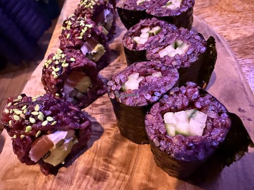 rolls #Veganuary at Vegan Sushi Bar - Downtown in Amsterdam