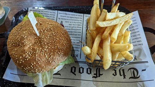 $22 for some veg on a bun, disappointing. at Endeavour Tavern in Lancelin