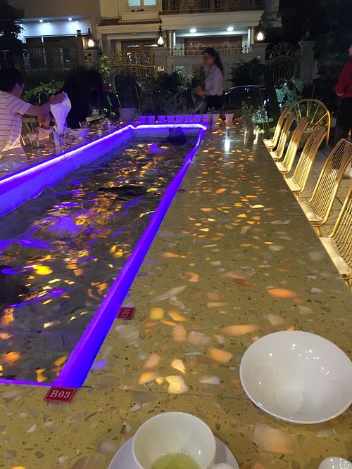 Romantic outdoor area at Loving Vegan in Ho Chi Minh City