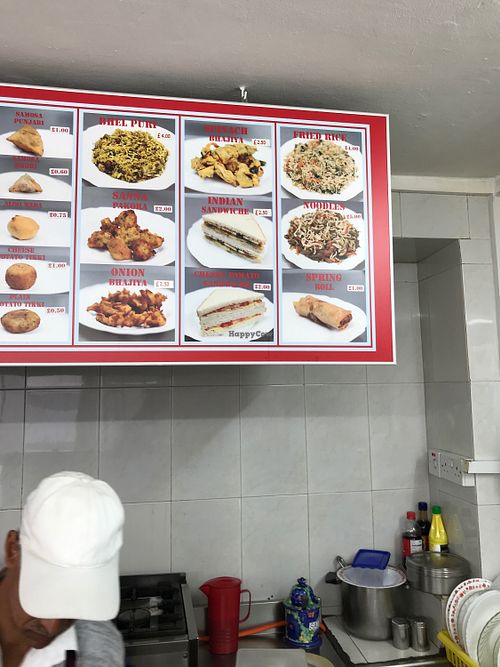 Menu at Sai Darbar in 