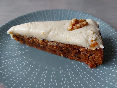 Carrot cake at No Bones in Bagarmossen