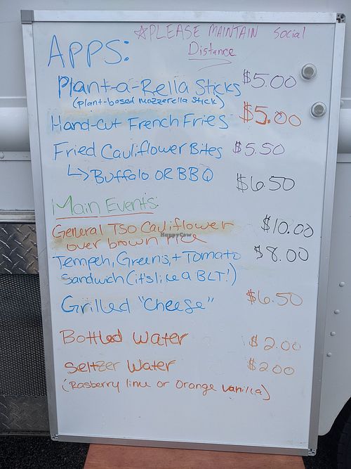 Menu for 7/13/2020 at Hungry Caterpillar in Hampstead