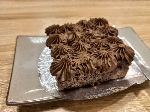 Choc cake at The Vegano Bistro in Chiang Mai